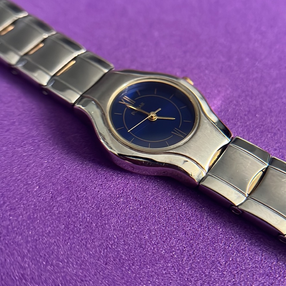 Pulsar Vintage Silver Gold Tone Water Resistant Watch